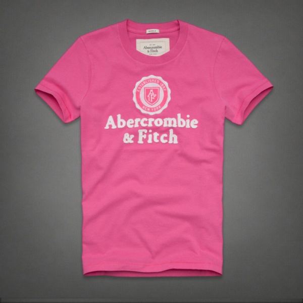 Abercrombie Fitch Hombres De Cuello Redondo Corto Remera AF5371